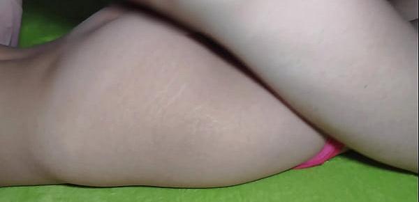 Two fat creampies for my stepdaughter in cute panties. She moans sexually